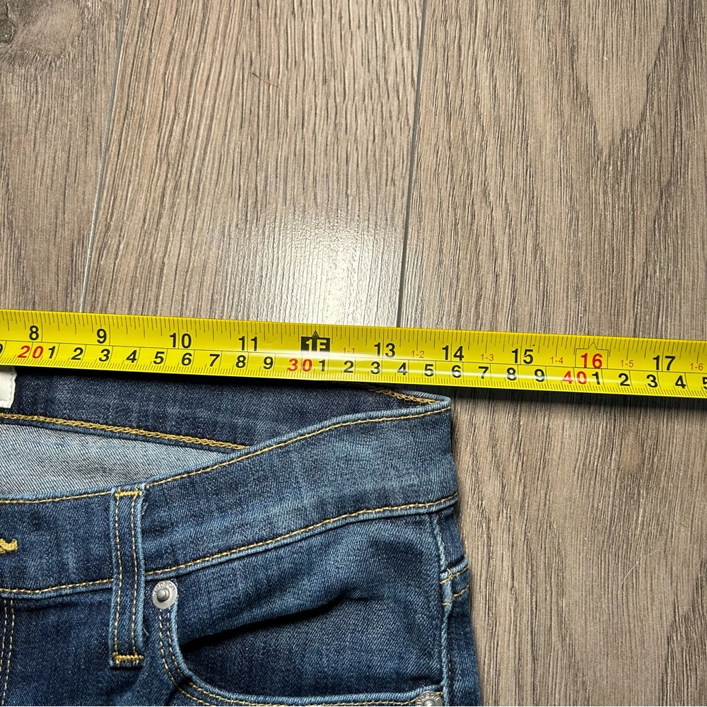 Hudson Jeans Nico Super Skinny Midrise Jean Mid / Dark Wash ‘Vera’ Size 27 - Picture 13 of 15